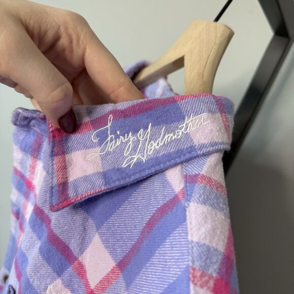 Cakeworthy Disney Cinderella Fairy Godmother Flannel Shirt 2X - Picture 5 of 12